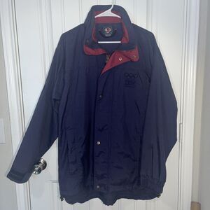 Sydney Olympics 2000 IBM World Partners Line 7 Medium Jacket Hooded Zipper NICE!